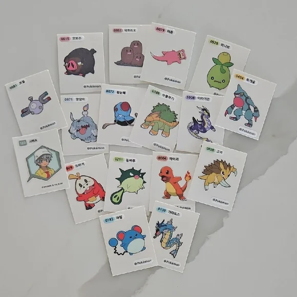 Pokémon Bread Sticker Set - Picture 1 of 1